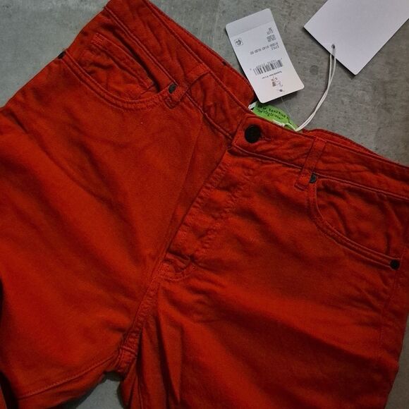 💲2️⃣0️⃣ Bundled ✔️Linen Blend Sandrine Rose Boutique sz 30 Red Pants - Picture 15 of 17